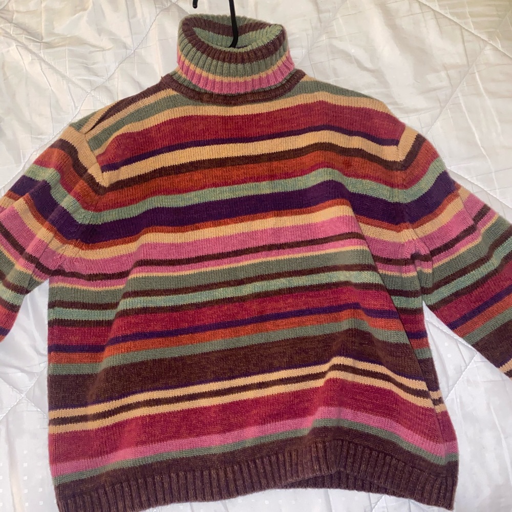multicolored turtleneck